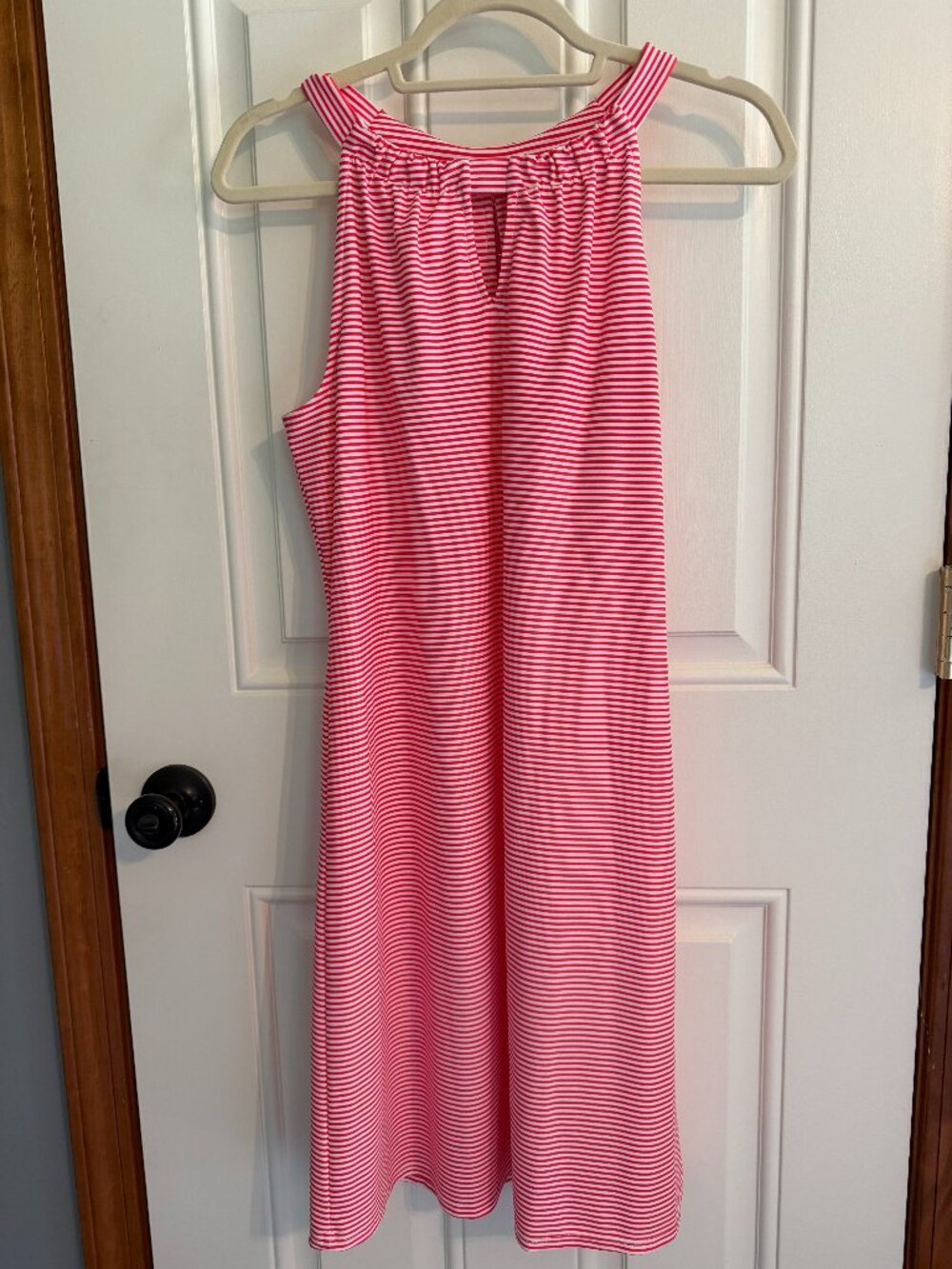 Jude Connally Lisa Shift Coral Stripe Dress (NWT, Sz M)